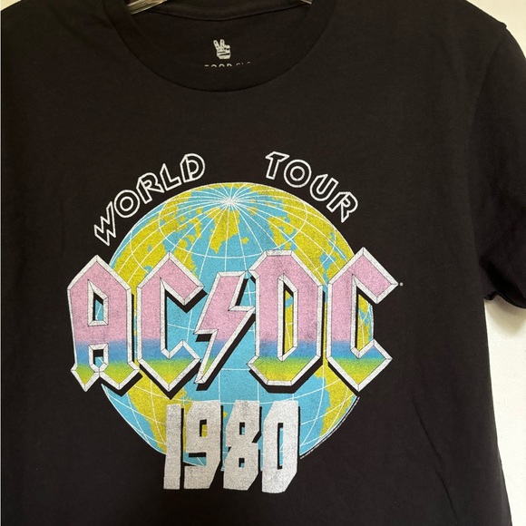 AC/DC World Tour 1989 Junk Food t shirt - Picture 2 of 2